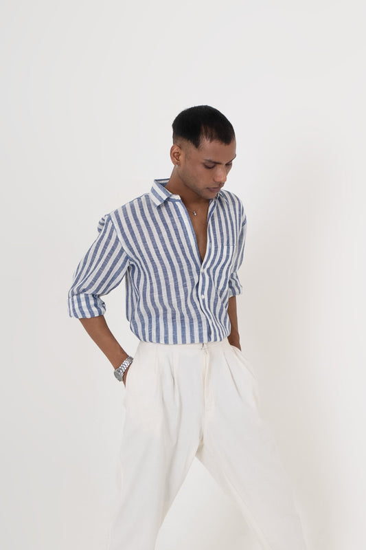 Sergant Stripe Shirt - Tushe - Let’s not run after what’s fleeting.
