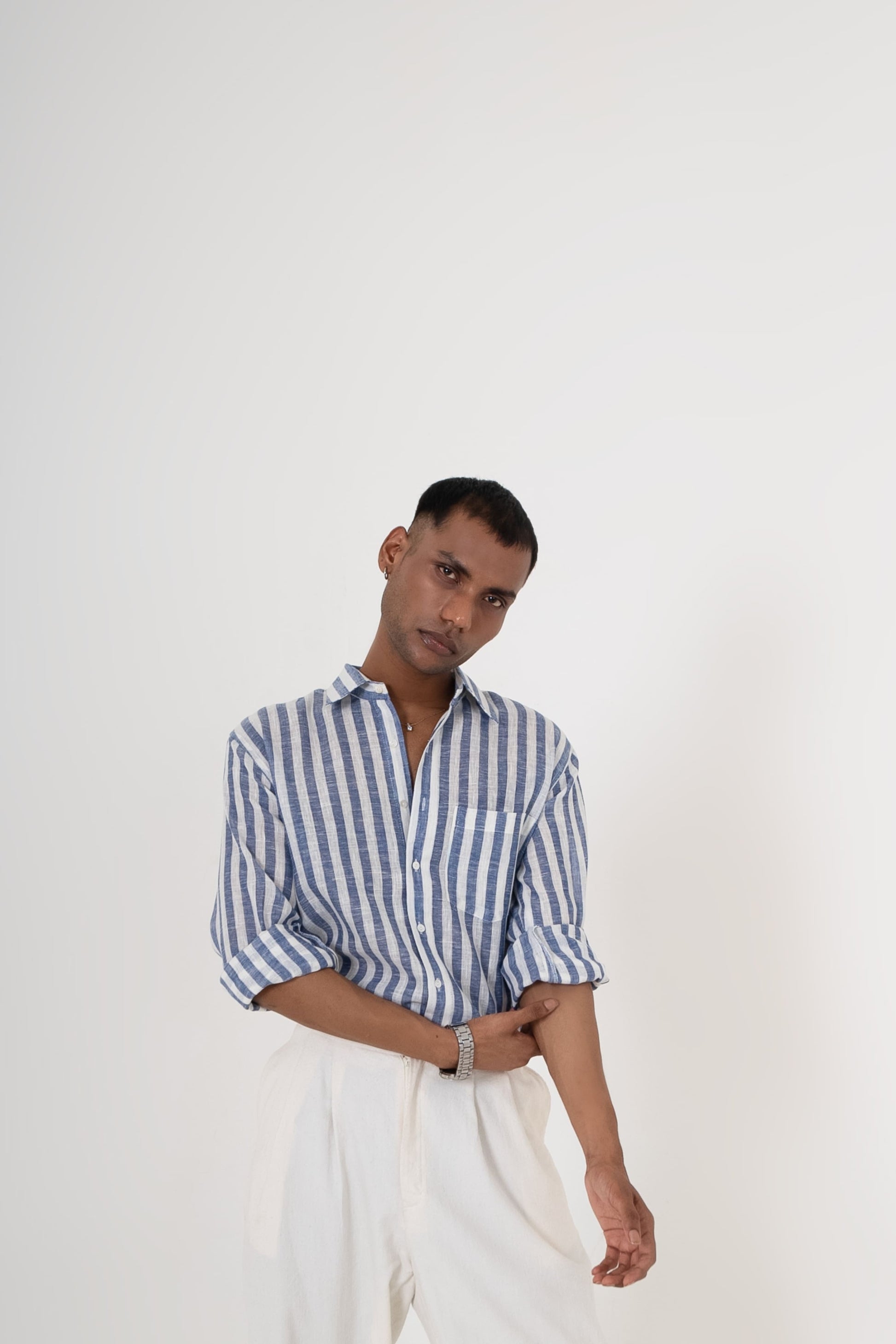 Sergant Stripe Shirt - Tushe - Let’s not run after what’s fleeting.